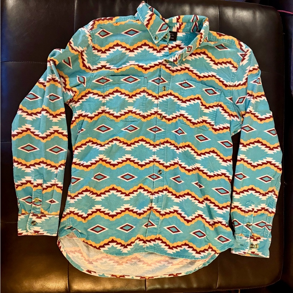 Jiberish Button Up
